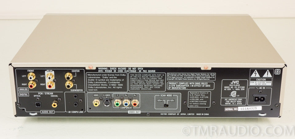 JVC XV-D723GD CD / DVD Audio / Video Player
