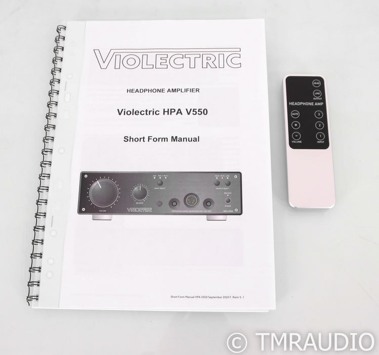 Violecric HPA V550 PRO Headphone Amplifier; Remote, Black, HPAV550