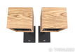 Rogers LS3/5A Bookshelf Speakers; Olive Pair w/ Stands