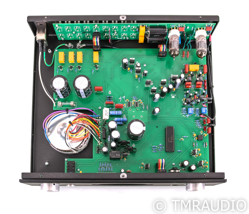 Rogue Audio RP-1 Tube Hybrid Stereo Preamplifier; Remote, Black; MM / MC Phono