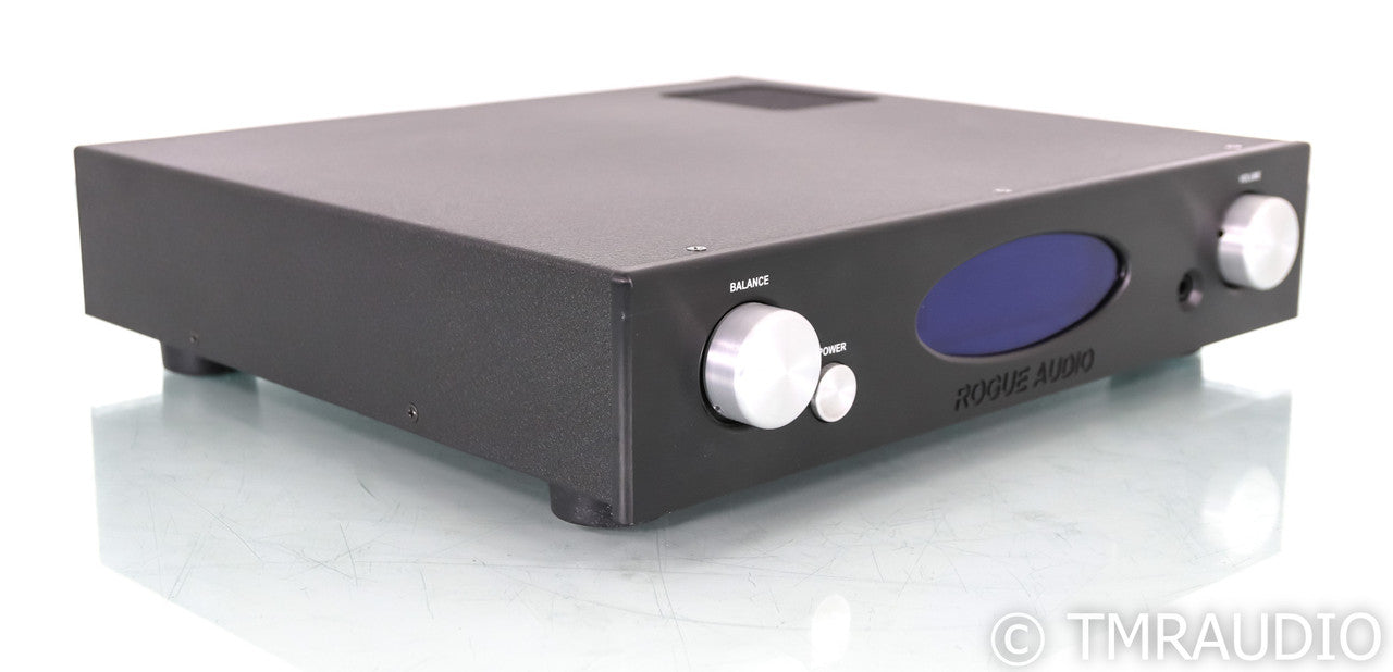 Rogue Audio RP-1 Tube Hybrid Stereo Preamplifier; Remote, Black; MM / MC Phono