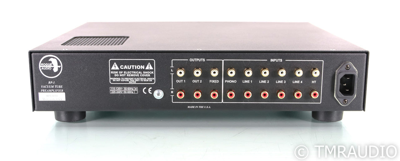 Rogue Audio RP-1 Stereo Tube Preamplifier; RP1; Silver; Remote