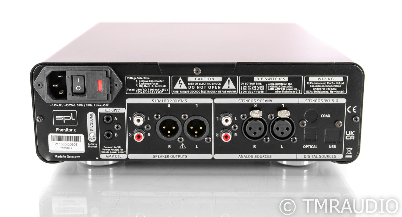 SPL Phonitor X Headphone Amplifier / Preamplifier; Black