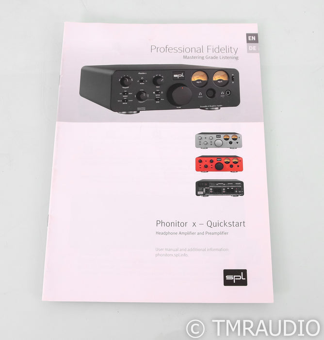 SPL Phonitor X Headphone Amplifier / Preamplifier; Black