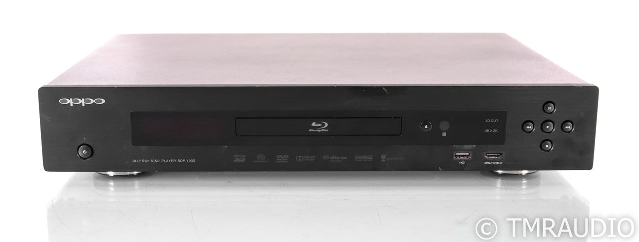 Oppo 103D Universal Disk Player; Remote; Black; CD / SACD / DVD / Blu-Ray