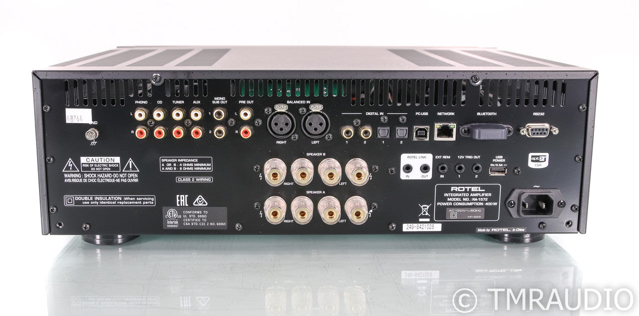 Rotel RA-1572 Stereo Integrated Amplifier; Remote; MM Phono; DAC; Wireless