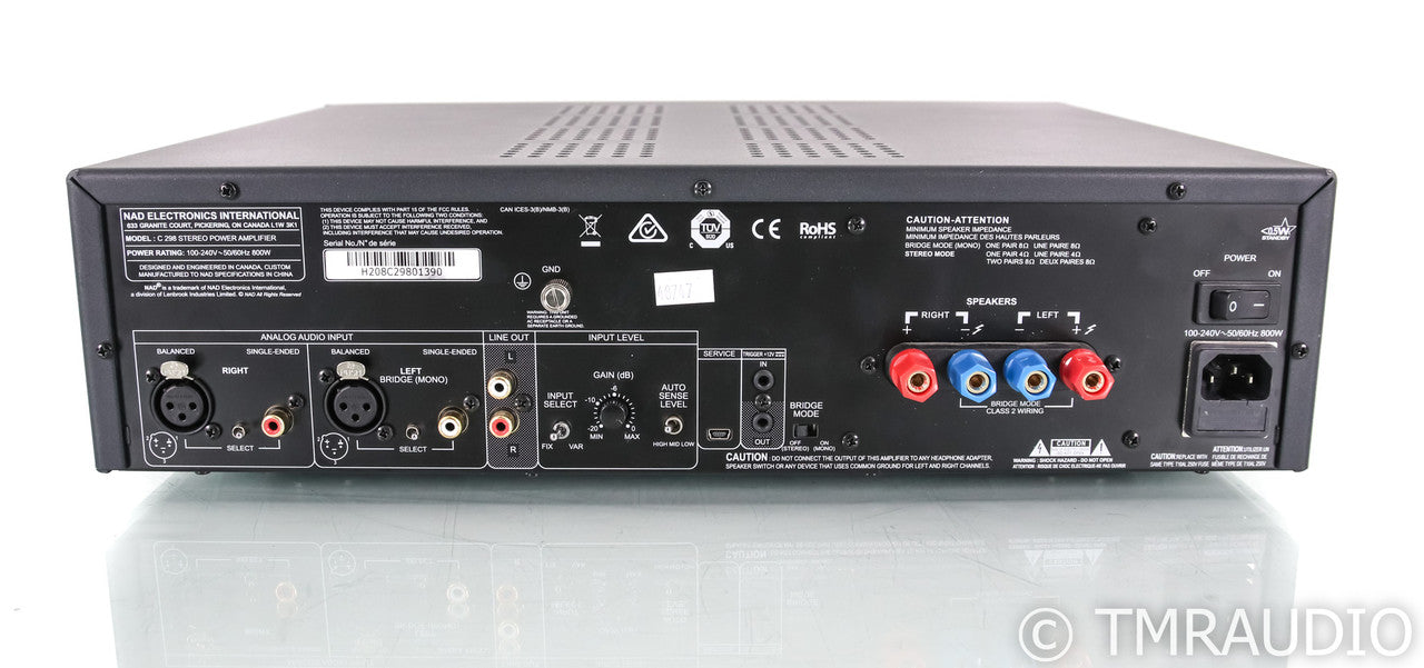 NAD C 298 Stereo Power Amplifier