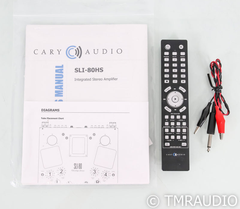 Cary Audio SLI-80HS Stereo Tube Integrated Amplifier; Remote; Heritage Series