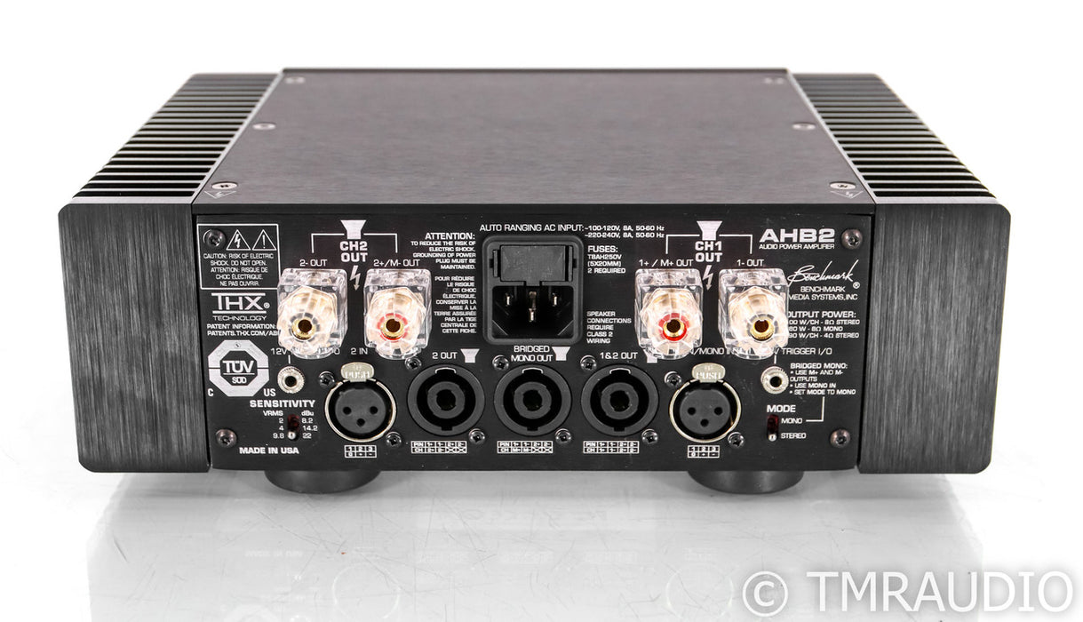 Benchmark AHB2 Stereo Power Amplifier; Black (Open Box)