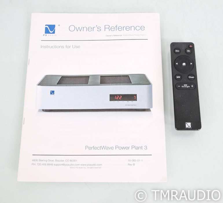 PS Audio PerfectWave Power Plant 3 AC Power Regenerator; Black; Remote (Used)