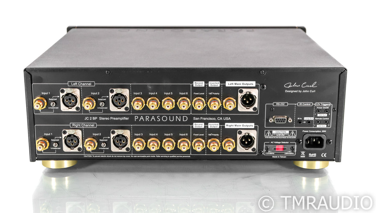 Parasound Halo JC2 BP Stereo Preamplifier; JC-2; Remote; Black
