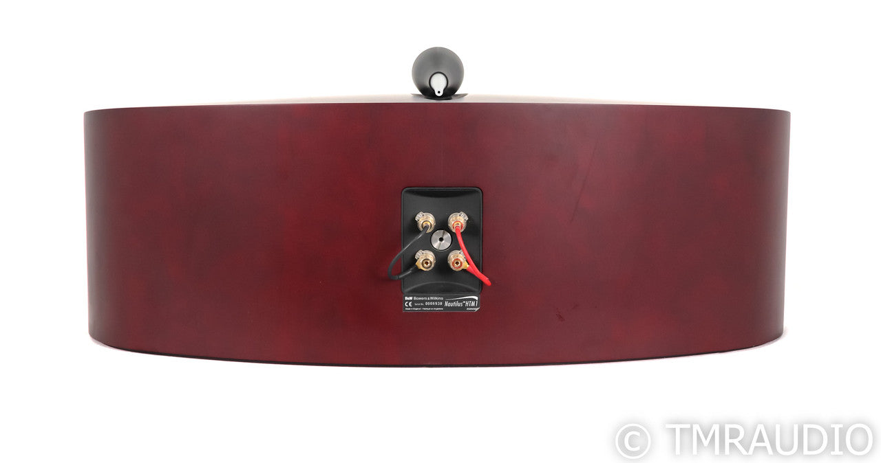 B&W HTM1 Nautilus Center Channel Speaker; HTM-1; Red Cherry