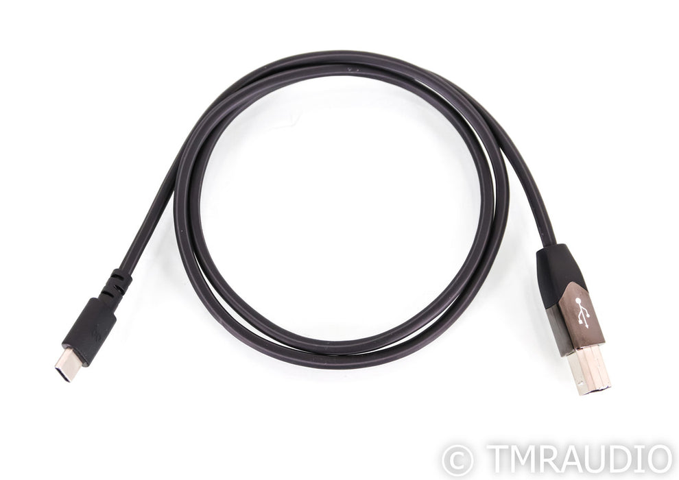 AudioQuest Carbon USB Cable; 0.75m Digital Interconnect; USB-C to USB-B
