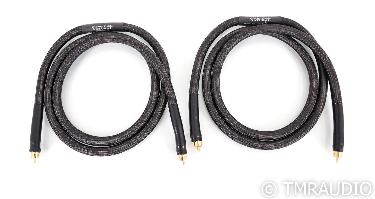 Clarity Cable Natural RCA Cables; 1.5m Pair Interconnects