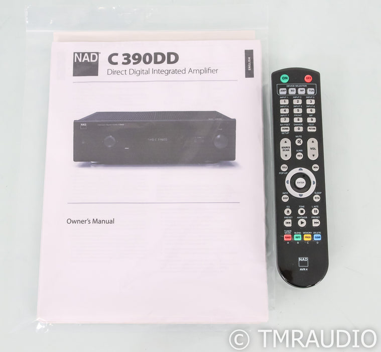 NAD C 390DD Digital Integrated Power Amplifier; C390DD; DAC; Remote