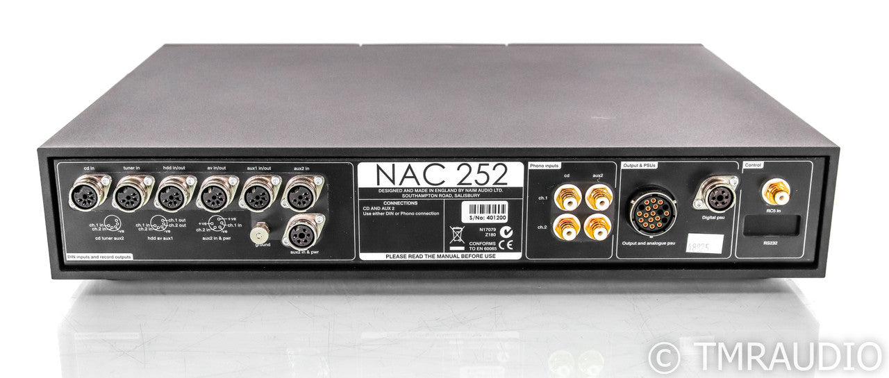Naim NAC 252 Stereo Preamplifier; Remote (No PSU)