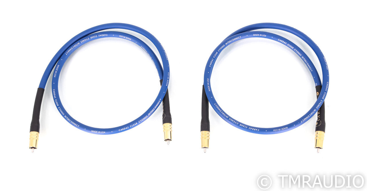 Cardas Clear Cygnus RCA Cables; 1m Pair Interconnects