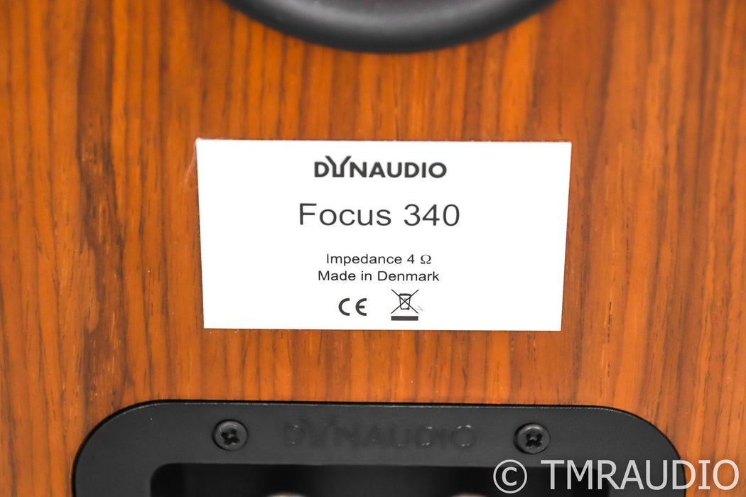Dynaudio Focus 340 Floorstanding Speakers; Walnut Pair
