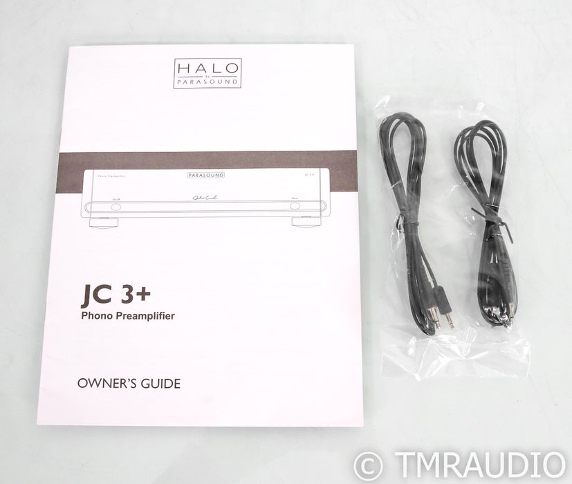 Parasound JC 3+ MM / MC Phono Preamplifier; Black; John Curl; JC3+
