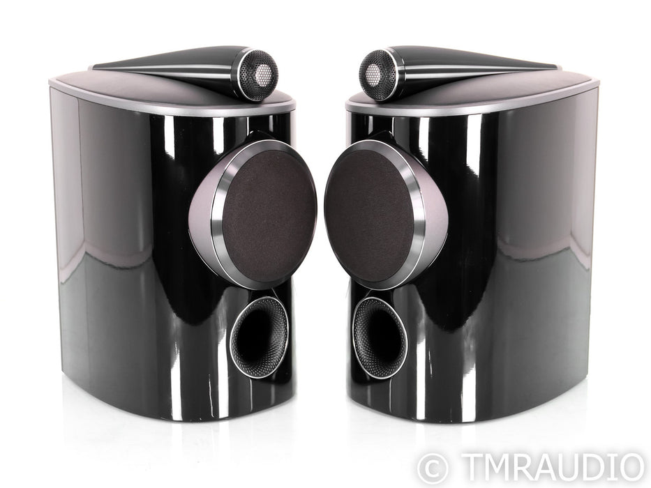 B&W 805 D4 Bookshelf Speakers; Gloss Black Pair