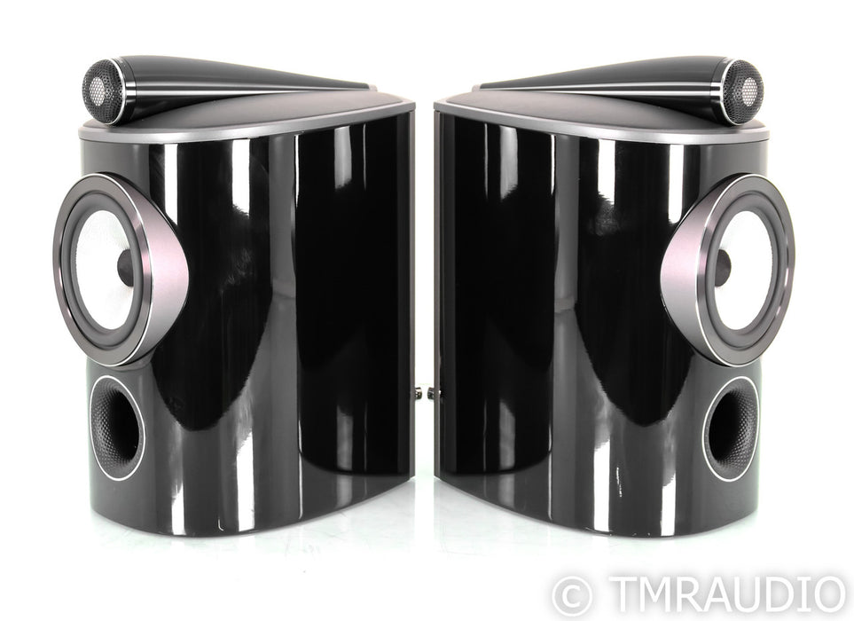 B&W 805 D4 Bookshelf Speakers; Gloss Black Pair