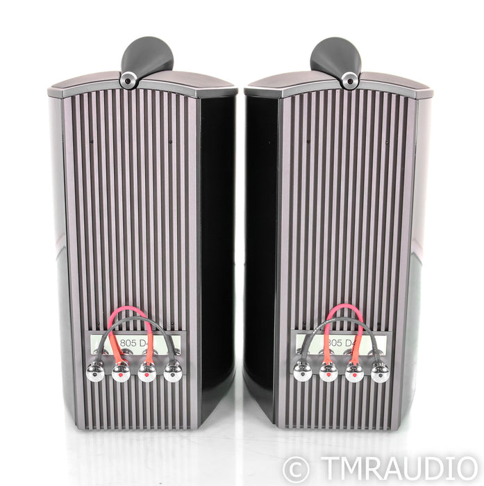 B&W 805 D4 Bookshelf Speakers; Gloss Black Pair