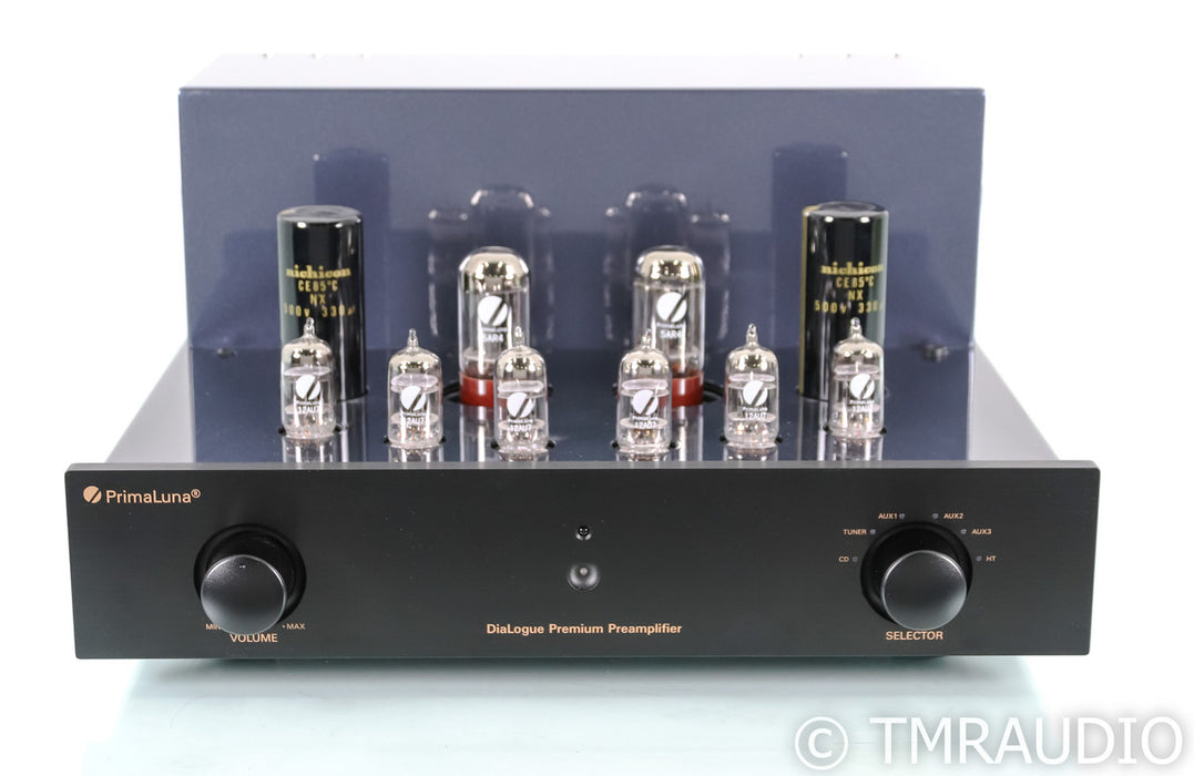 PrimaLuna DiaLogue Premium Stereo Tube Preamplifier; Remote; Black