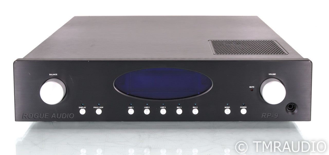 Rogue Audio RP-9 Stereo Tube Preamplifier; Remote; Black