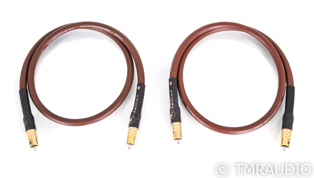 Cardas Golden Presence RCA Cables; 1m Pair Interconnects