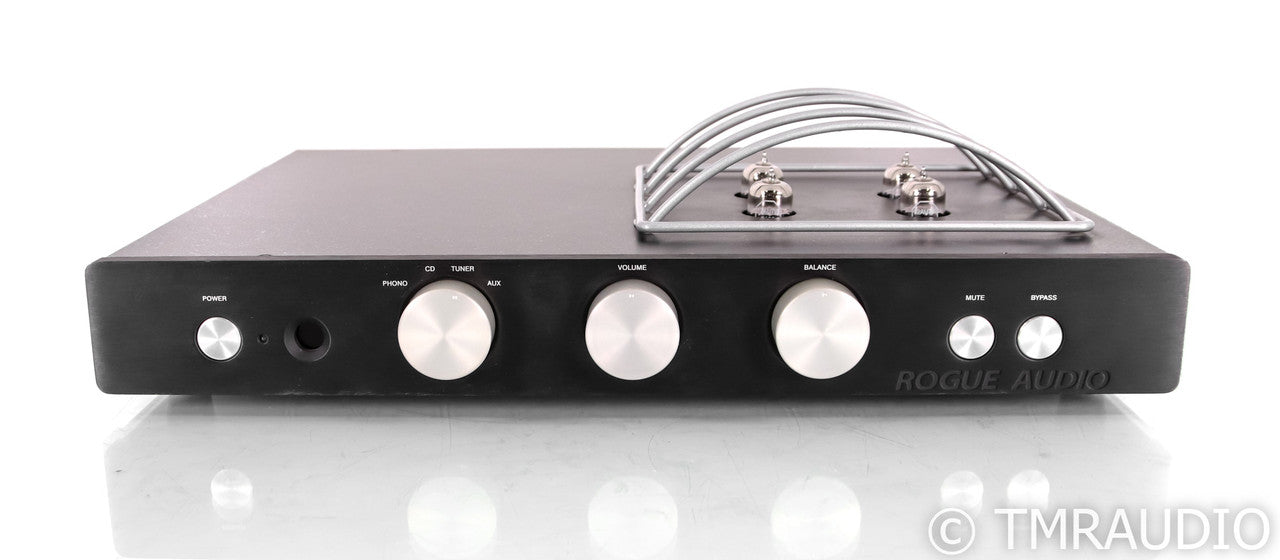 Rogue Audio Perseus Stereo Tube Preamplifier; Remote; MM / MC Phono; Black