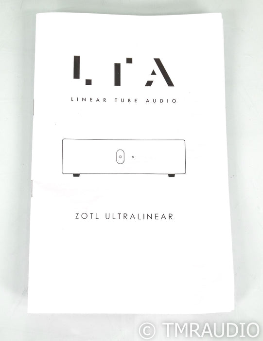 LTA ZOTL Ultralinear+ Stereo Tube  Power Amplifier; Black; Linear Tube Audio