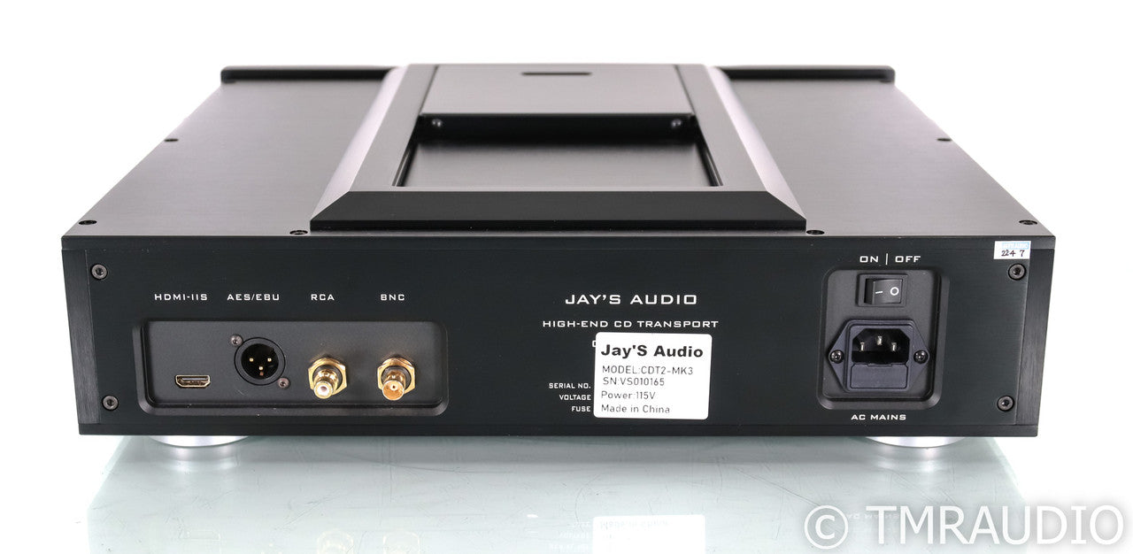 Jay's Audio CDT2-Mk3 CD Transport; Remote; Silver; CDTMk3