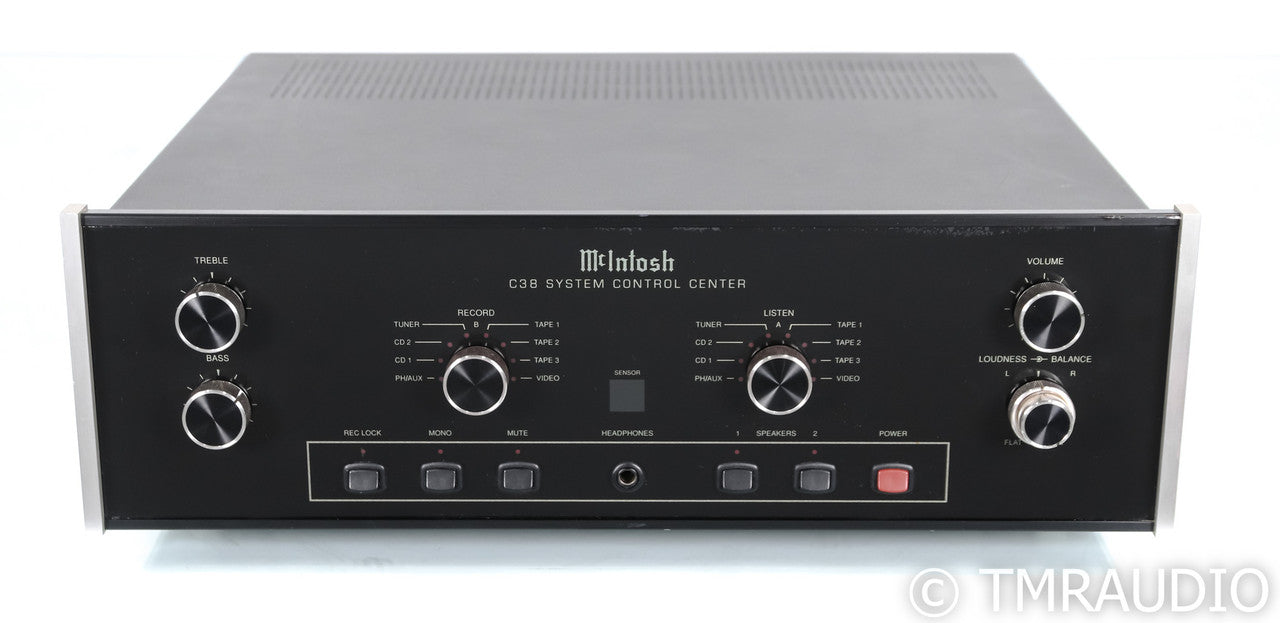 McIntosh C38 Stereo Preamplifier; Remote; MM Phono; C-38