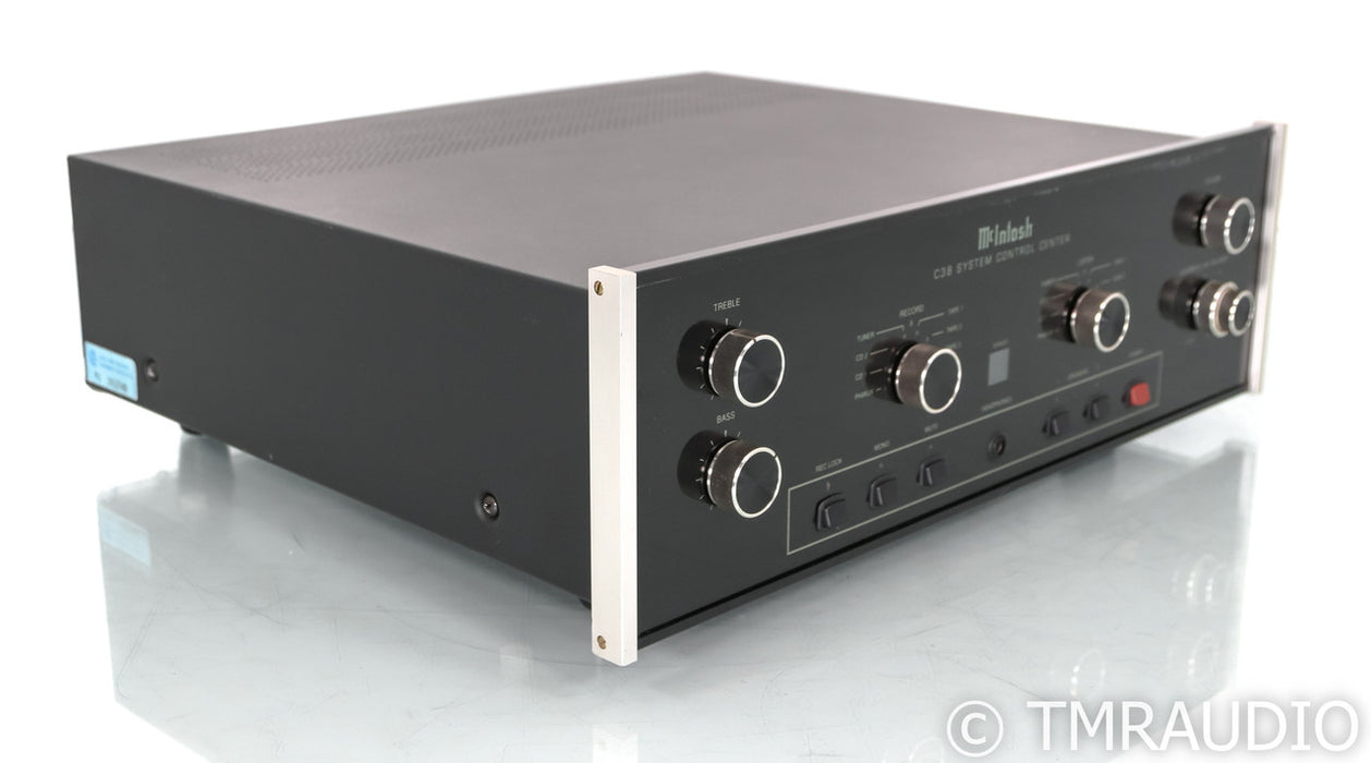 McIntosh C38 Stereo Preamplifier; Remote; MM Phono; C-38