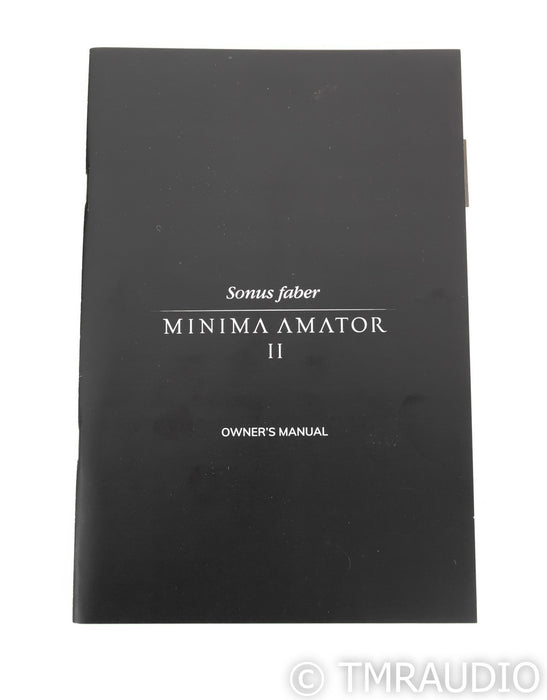 Sonus Faber Minima Amator II Bookshelf Speakers; Walnut Pair