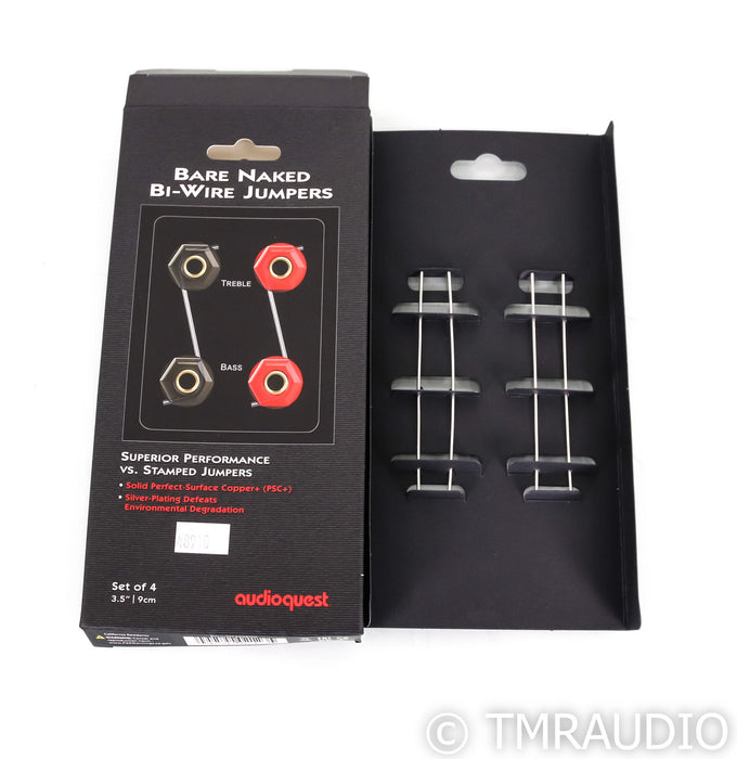 AudioQuest Bare Naked Bi-Wire Speaker Jumpers; Set of 4 (Open Box)