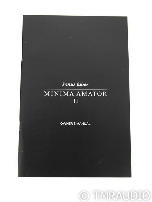 Sonus Faber Minima Amator II Bookshelf Speakers; Pair