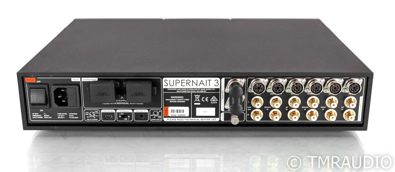 Naim Supernait 3 Stereo Integrated Amplifier; Remote (Open Box)