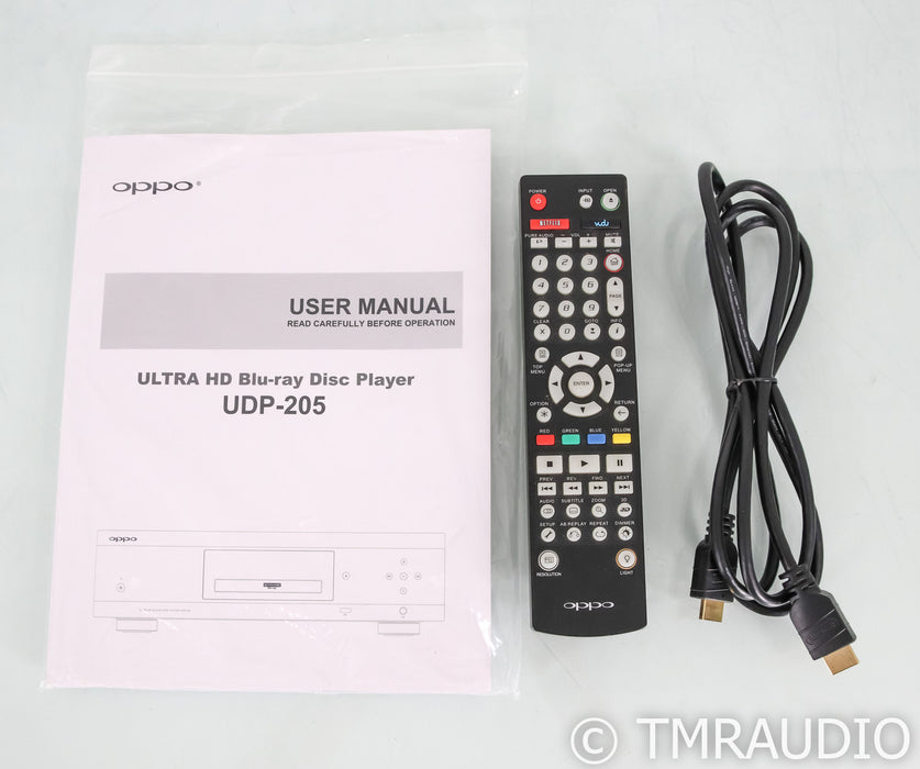 Oppo UDP-205 Universal 4K UHD Blu-Ray Player; Remote; UDP205