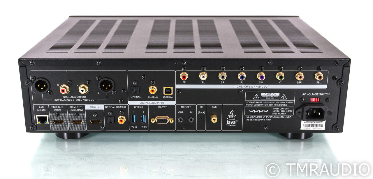 Oppo UDP-205 Universal 4K UHD Blu-Ray Player; Remote; UDP205