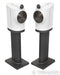 B&W Formation Duo Wireless Powered Bookshelf Speakers; White Pair w/ Stands