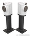 B&W Formation Duo Wireless Powered Bookshelf Speakers; White Pair w/ Stands