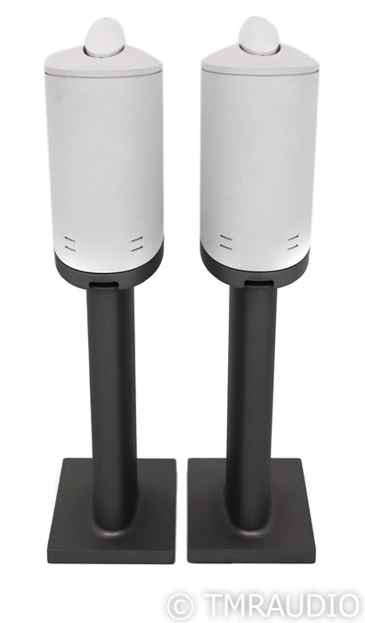 B&W Formation Duo Wireless Powered Bookshelf Speakers; White Pair w/ Stands