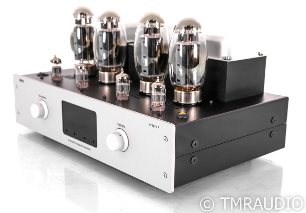 Lab 12 integre4 Stereo Tube Integrated Amplifier; Frozen Silver (Open Box)