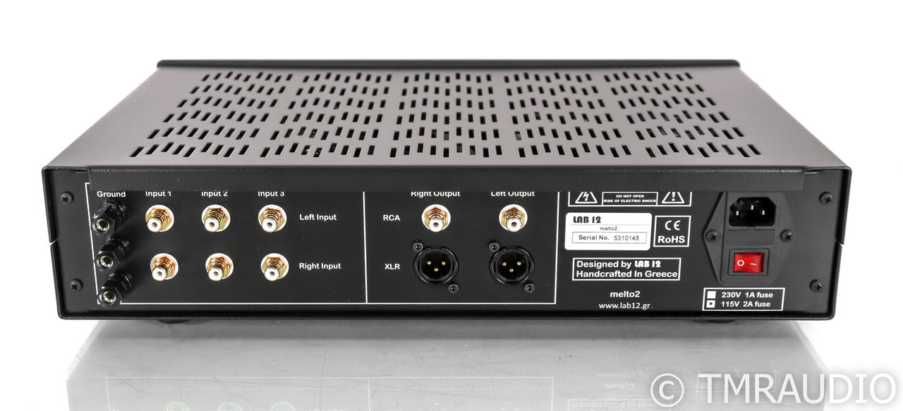 Lab 12 melto2 MM / MC Phono Preamplifier; Black (Open Box)