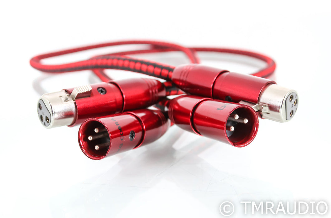 AudioQuest King Cobra XLR Cables; .75m Pair Balanced Interconnects