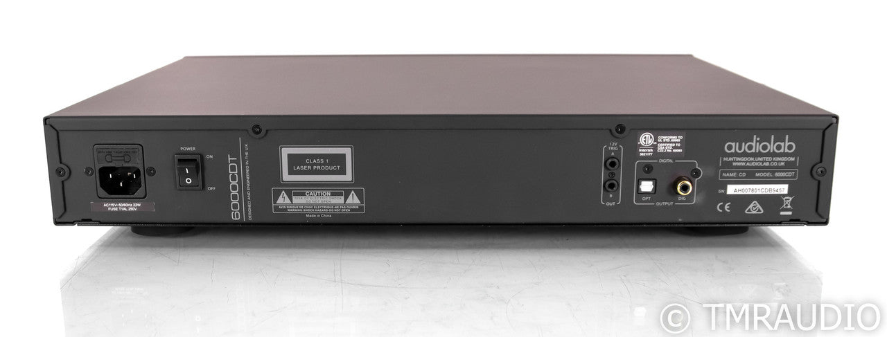 Audiolab 6000CDT CD Transport; Black; Remote