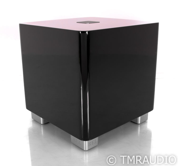REL T/5x 8" Powered Subwoofer; Piano Black; T5x (Open Box)