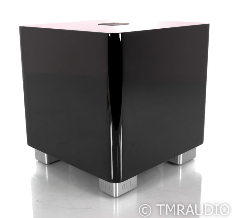 REL T/5x 8" Powered Subwoofer; Piano Black; T5x (Open Box)