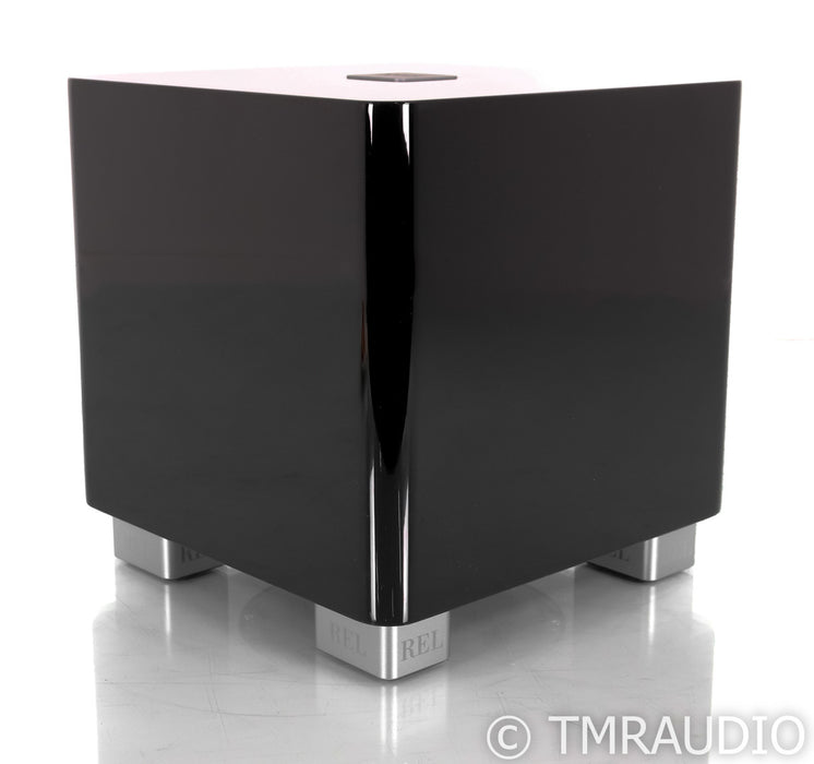 REL T/5x 8" Powered Subwoofer; Piano Black; T5x (Open Box)